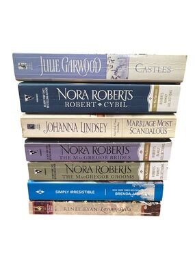 Lot of 7 Romance Books Nora Roberts MacGregor Lindsay Jackson Ryan Garwood